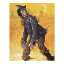 Vintage Fairy Tale, Wizard of Oz Scarecrow Announcements