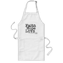 Vintage Faith Hope Love Apron