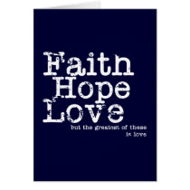 Vintage Faith Hope Love Card