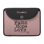 Vintage Faith Hope Love Personalized Sleeve Sleeves For MacBooks