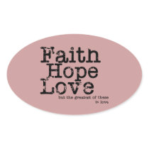 Vintage Faith Hope Love Stickers
