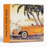 Vintage Family Vacation in a Convertible Car Binders