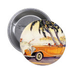 Vintage Family Vacation in a Convertible Car Pins
