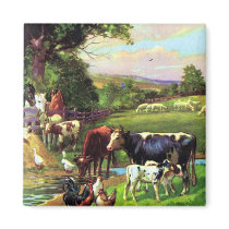 Vintage Farm Magnet