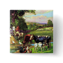 Vintage Farm Pin