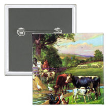 Vintage Farm Pin