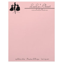 Vintage Fashiion Silhouette Customized Letterhead