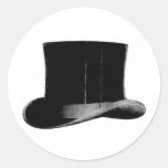 Vintage Fashion Gentleman Top Hat Sticker