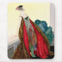 Vintage Fashion Illustration Mousepad