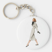 Vintage Fashion Image Keychain