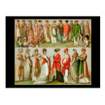 Vintage Fashion, Regency Shawls, 1888 Post Card