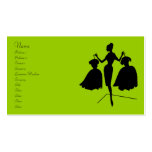Vintage Fashion Silhouette Business Card