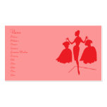 Vintage Fashion Silhouette Business Card Templates