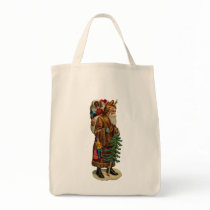 Vintage Father Christmas Tote Bag