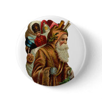 Vintage Father Christmas Pin
