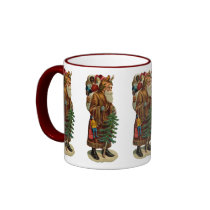 Vintage Father Christmas Coffee Mug