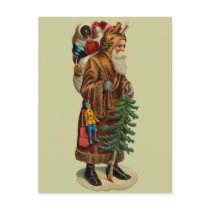 Vintage Father Christmas Post Cards