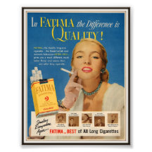 Vintage Fatima Cigarette Advertising 1951 Photo Art