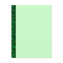 Vintage Feathery Floral Green Post Cards