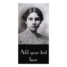 Vintage Female Portrait Custom Photo Card