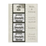 Vintage Film Strip Save the Date Photo Postcards