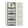 Vintage Film Strip Save the Date Photo Postcards