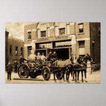 Vintage Fire Company Poster