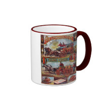 Vintage Fire Extinguisher Advertising Mugs