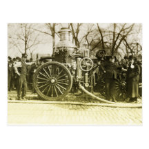 Vintage Fire Truck Post Cards