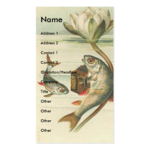 Vintage Fish Business Card Template