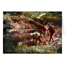Vintage Fishing-FD Greeting Cards