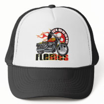 Vintage Flame Motorcycle Hats