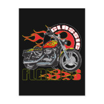 Vintage Flame Motorcycle Post Cards