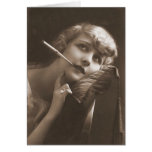 Vintage Flapper Photograph (146) Greeting Card