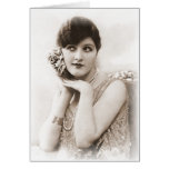 Vintage Flapper Photograph (157) Card