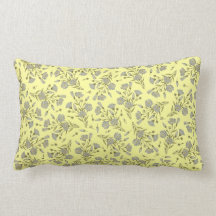 Vintage Flax Floral Pillows