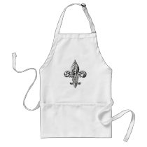 VIntage Fleur de Lis Apron