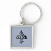 VIntage Fleur de Lis Key Chains