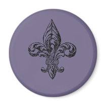 VIntage Fleur de Lis Magnets