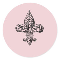 VIntage Fleur de Lis Sticker