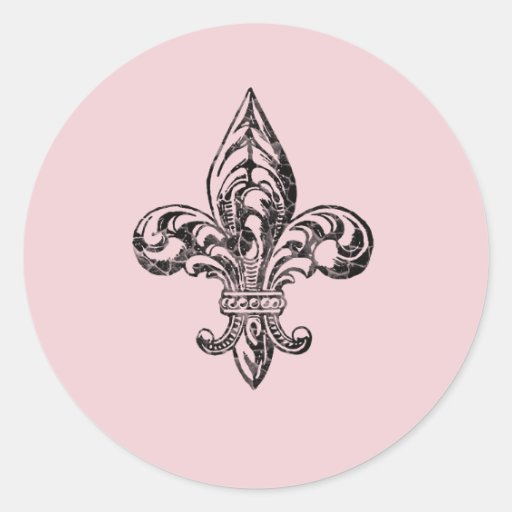 VIntage Fleur de Lis Sticker