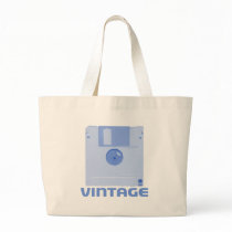 Vintage Floppy Blue Bag