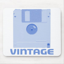 Vintage Floppy Blue Mousepad