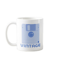 Vintage Floppy Blue Mug