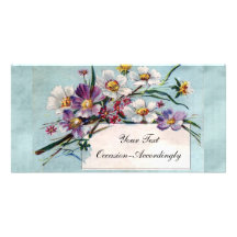Vintage Flora Card For All-Occasion Photo Greeting Card