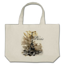 Vintage Flora Paris Eiffel Tower Bags