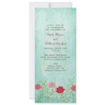 Vintage Floral and Leaves Invitation