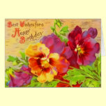Vintage Floral Birthday Card cards