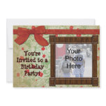 Vintage Floral Birthday Party Invitations
