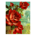 Vintage Floral Birthday Postcard